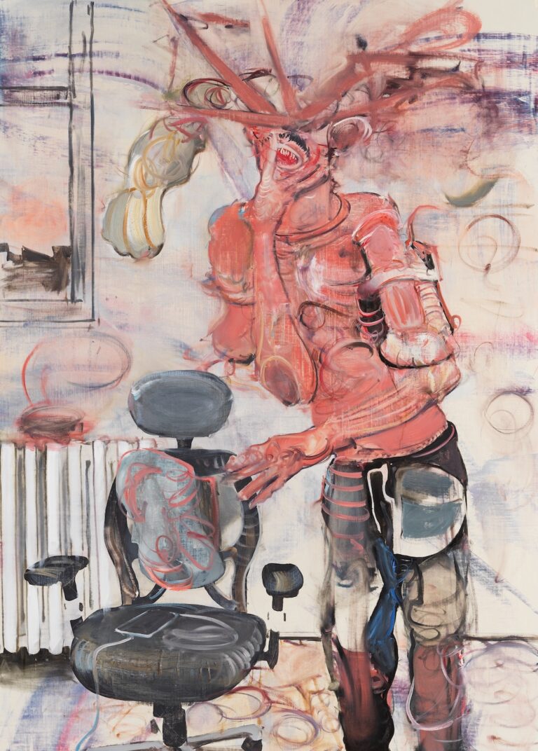 Dieses Bild zeigt das Gemälde "Weltwehmut" von Adrian Ghenie.