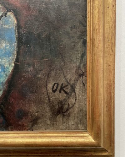 Oskar Kokoschka Signatur Ausstellungsbesuch Signatur Oskar Kokoschka
