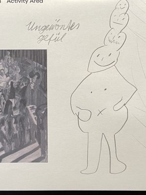 Zeichnung von einem Besucher Eine Arbeit aus Gerhard Richters Ausstellung